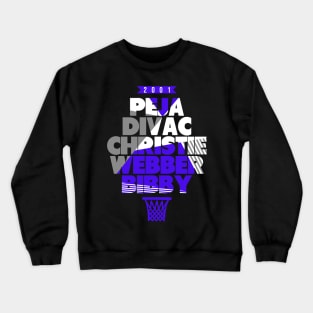 Sacramento Basketball 2001 Throwback Crewneck Sweatshirt